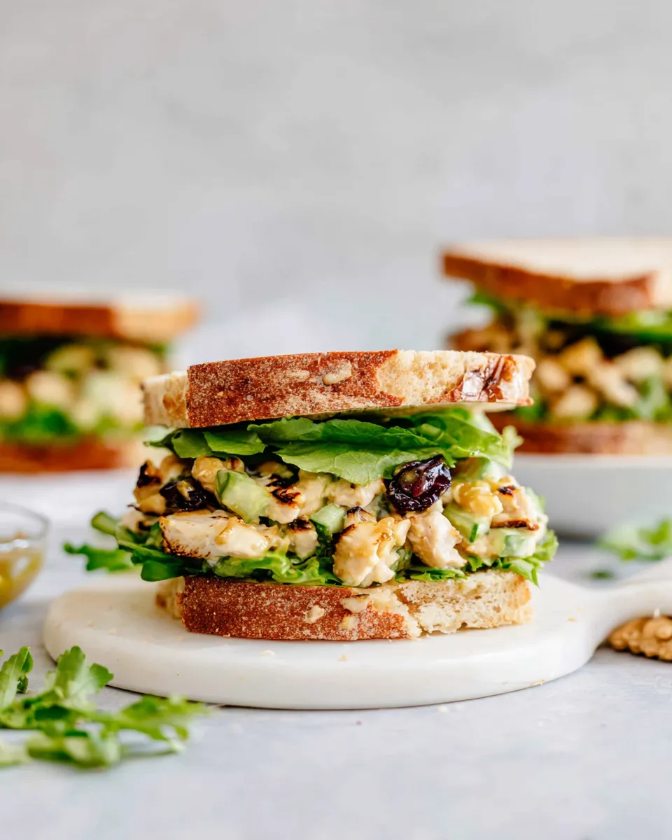 Classic Honey Mustard Chicken Salad Sandwiches dish photo