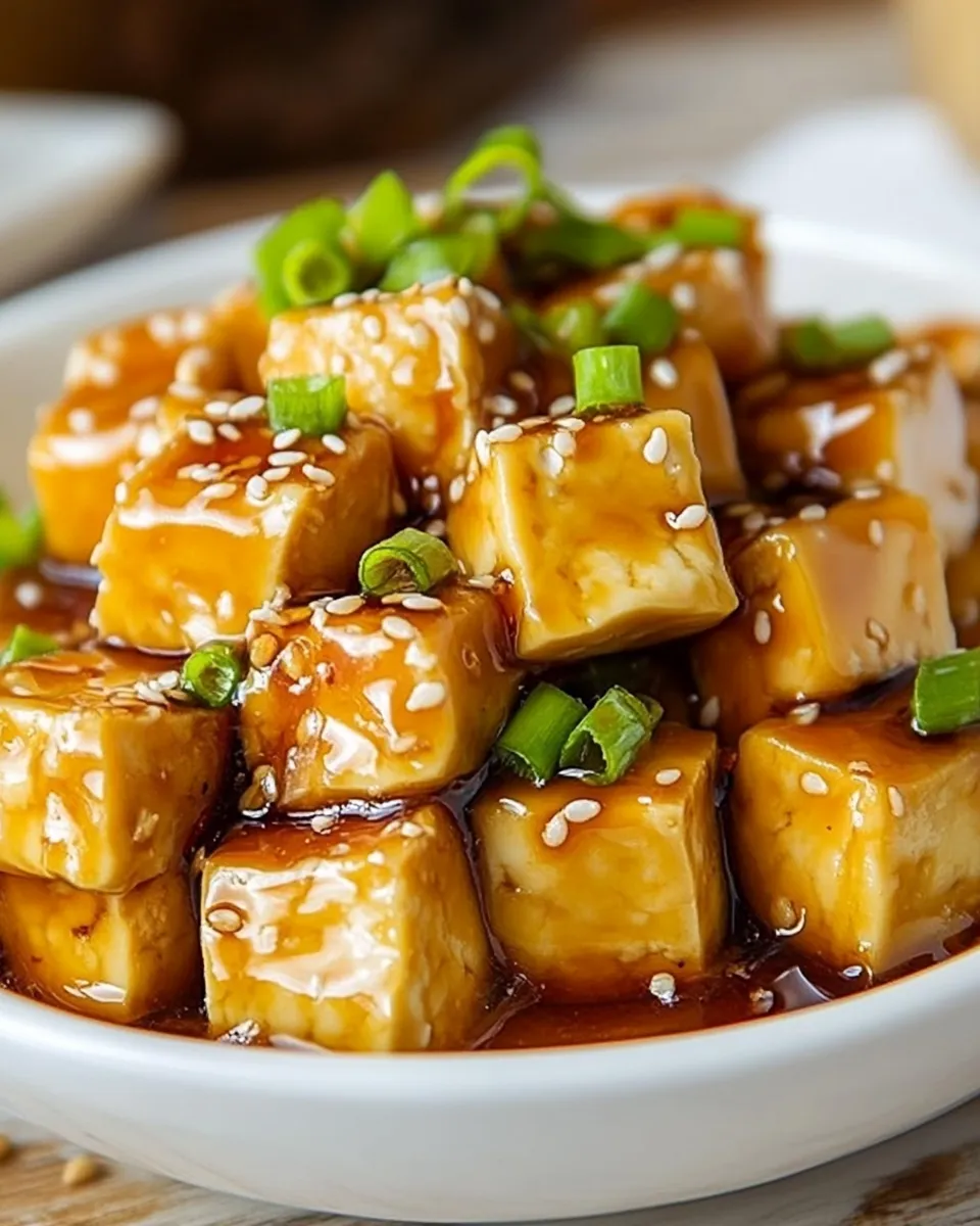 Homemade Honey Sesame Tofu photo