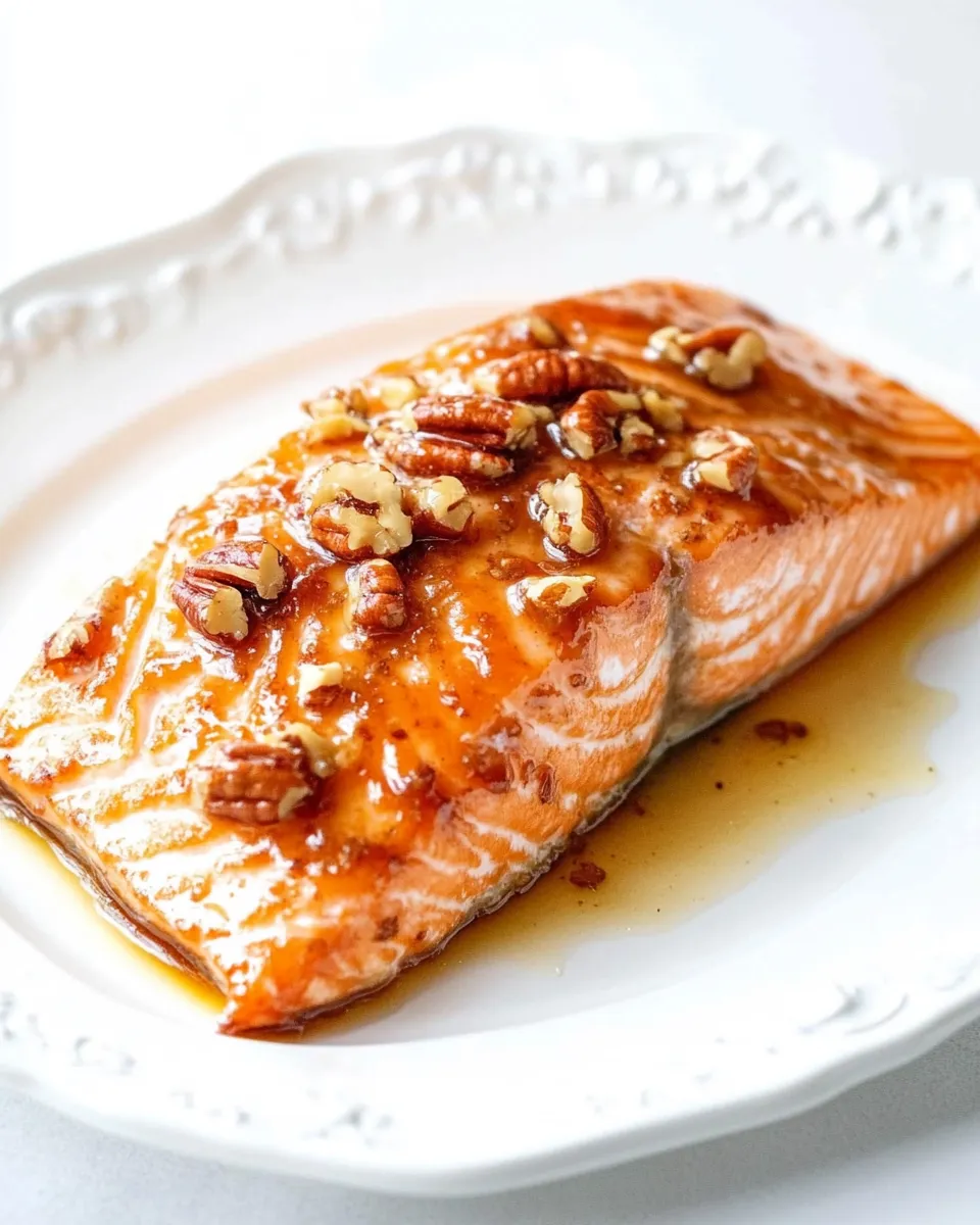 Homemade Honey and Pecan-Glazed Salmon photo