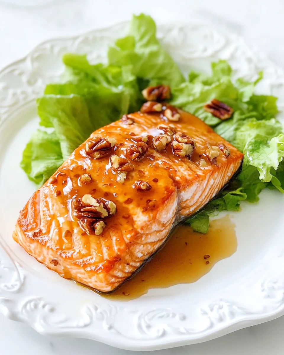 Easy Honey and Pecan-Glazed Salmon recipe photo