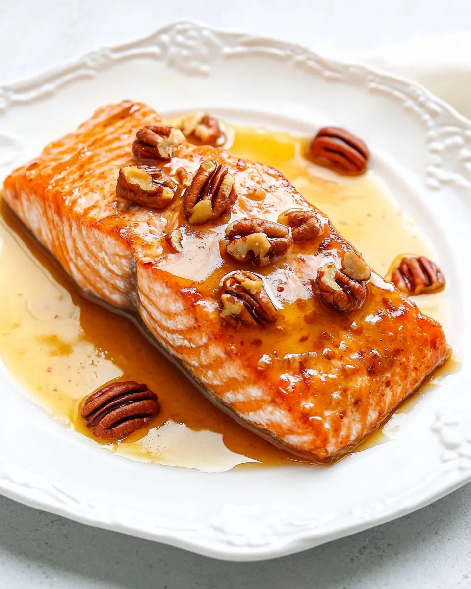 Delicious Honey and Pecan-Glazed Salmon dish photo
