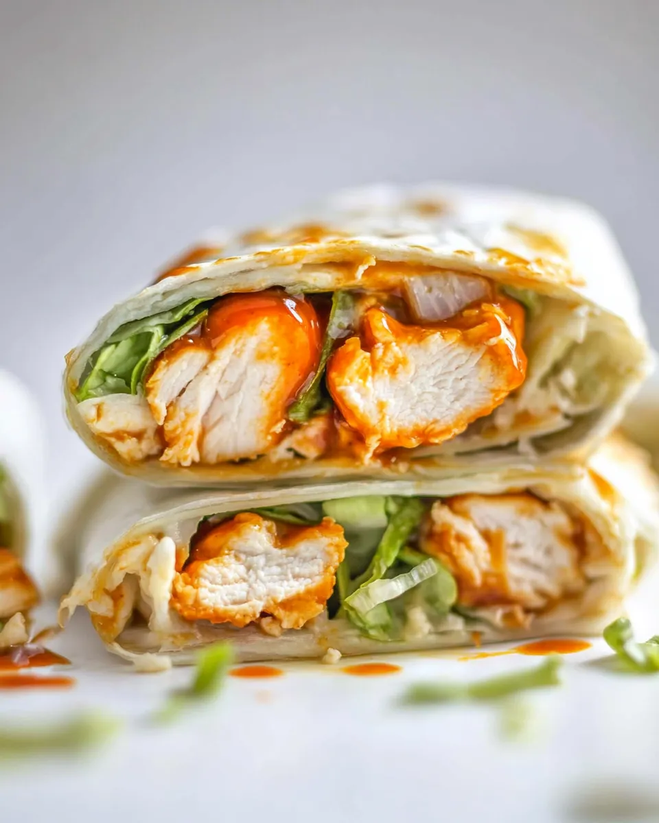 Classic Hot Honey Buffalo Chicken Wraps. image