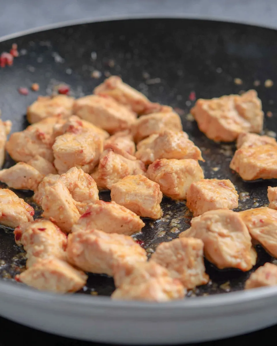 Easy How Long to Cook Diced Chicken In a Pan Recipe (Easy) recipe image