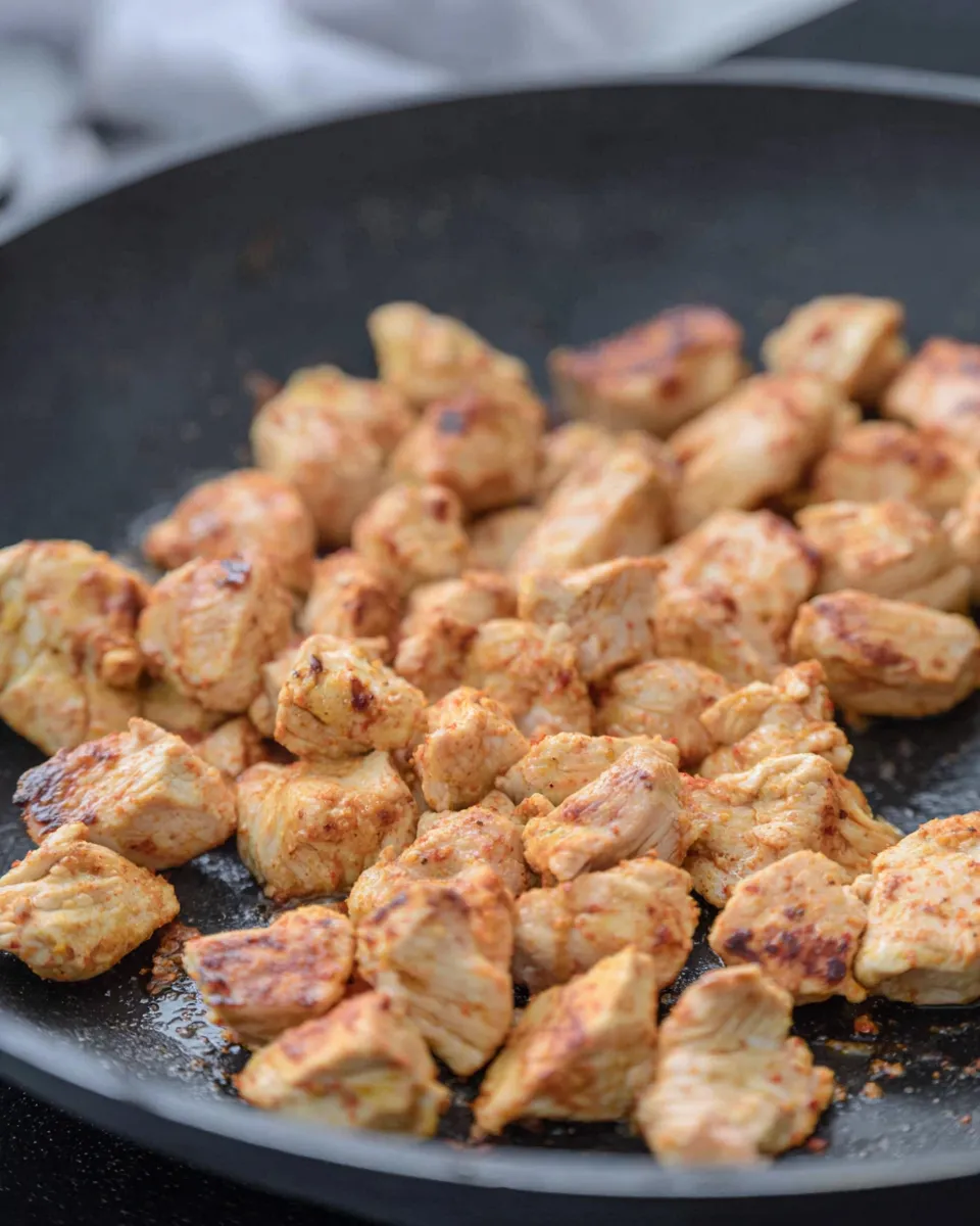 Delicious How Long to Cook Diced Chicken In a Pan Recipe (Easy) food shot