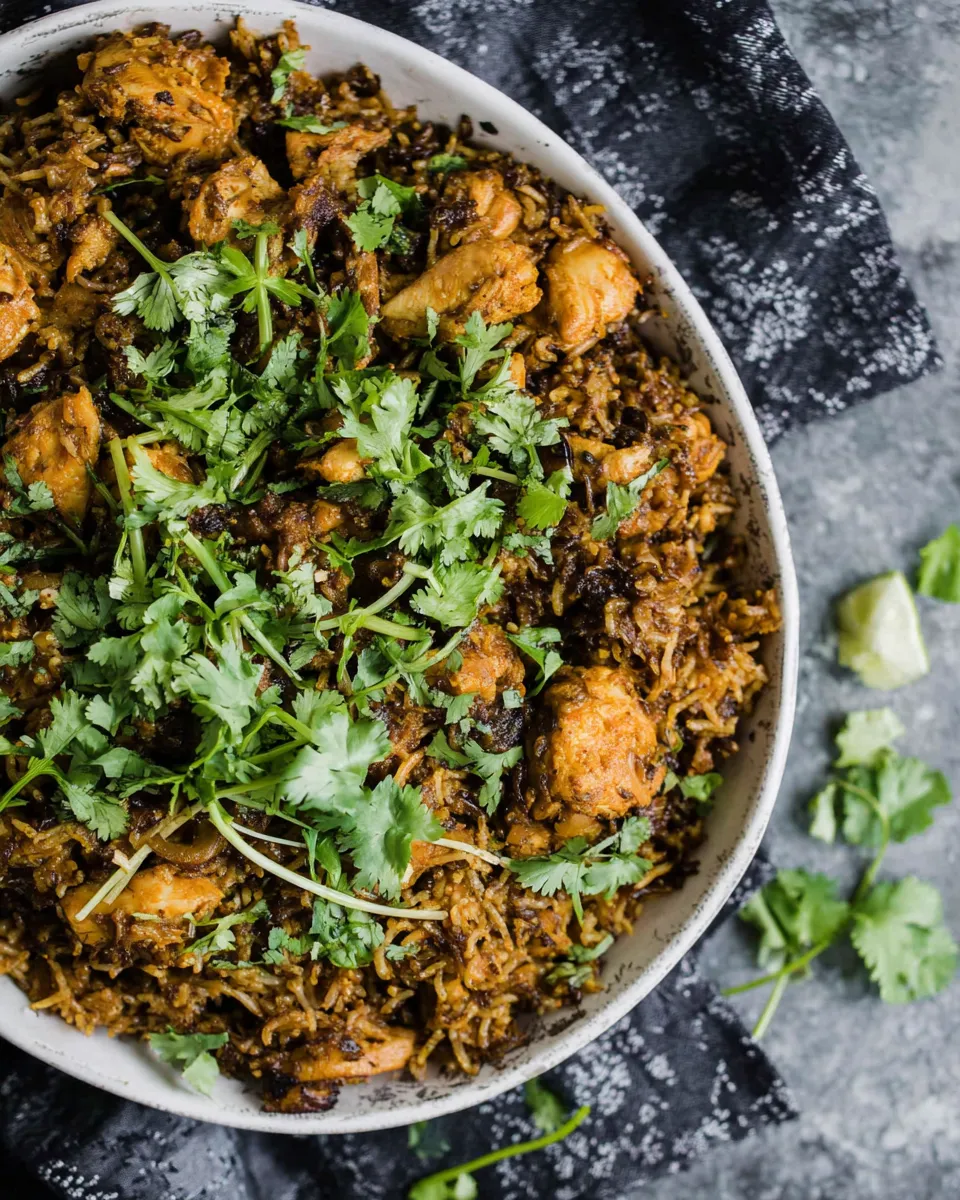 Easy Indian Chicken Rice Casserole recipe photo