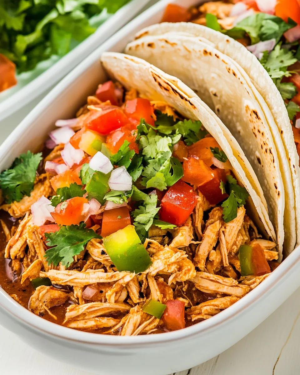 easy Instant Pot 5-Ingredient Chicken Tacos recipe photo