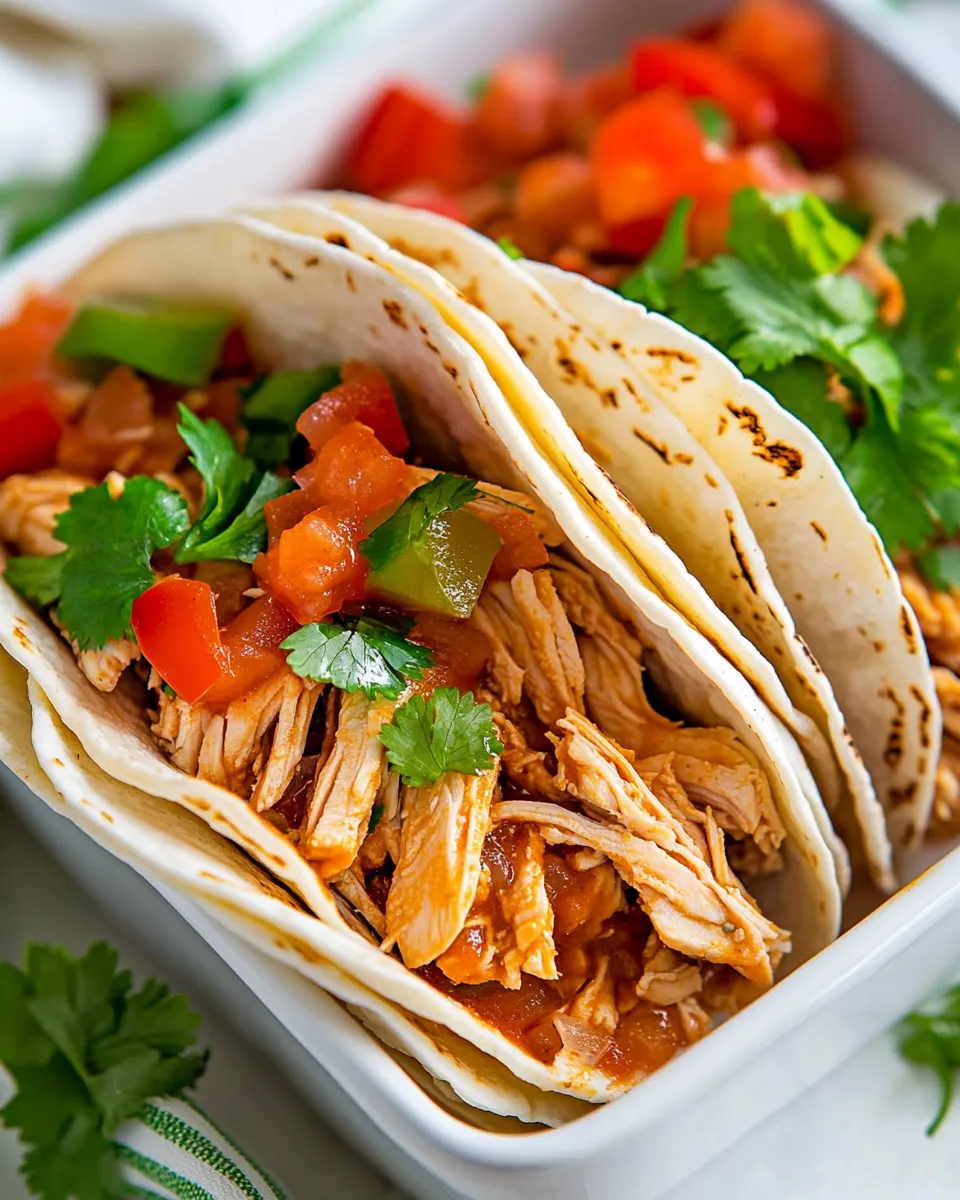 delicious Instant Pot 5-Ingredient Chicken Tacos dish photo
