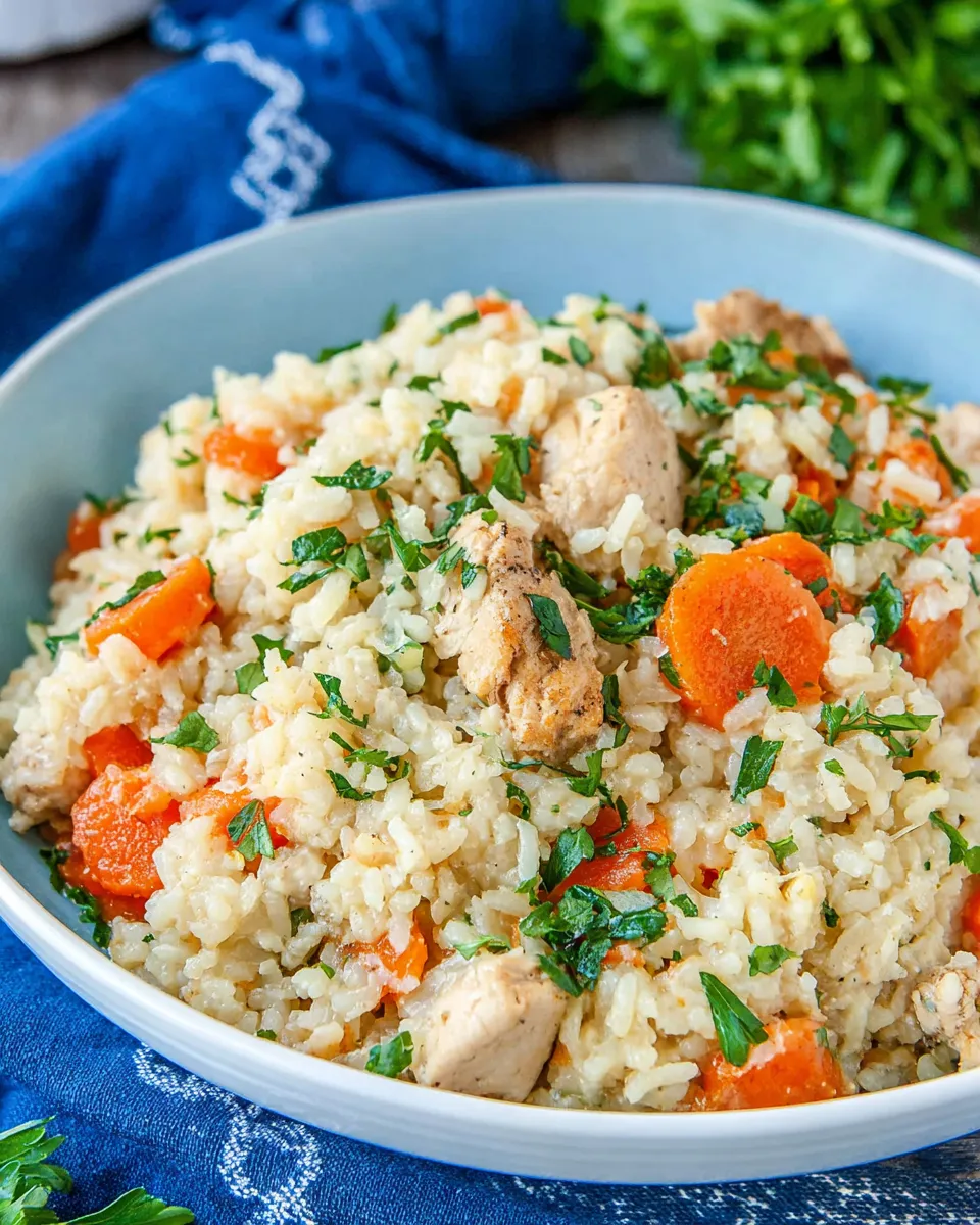 Easy Instant Pot Chicken And Rice food shot