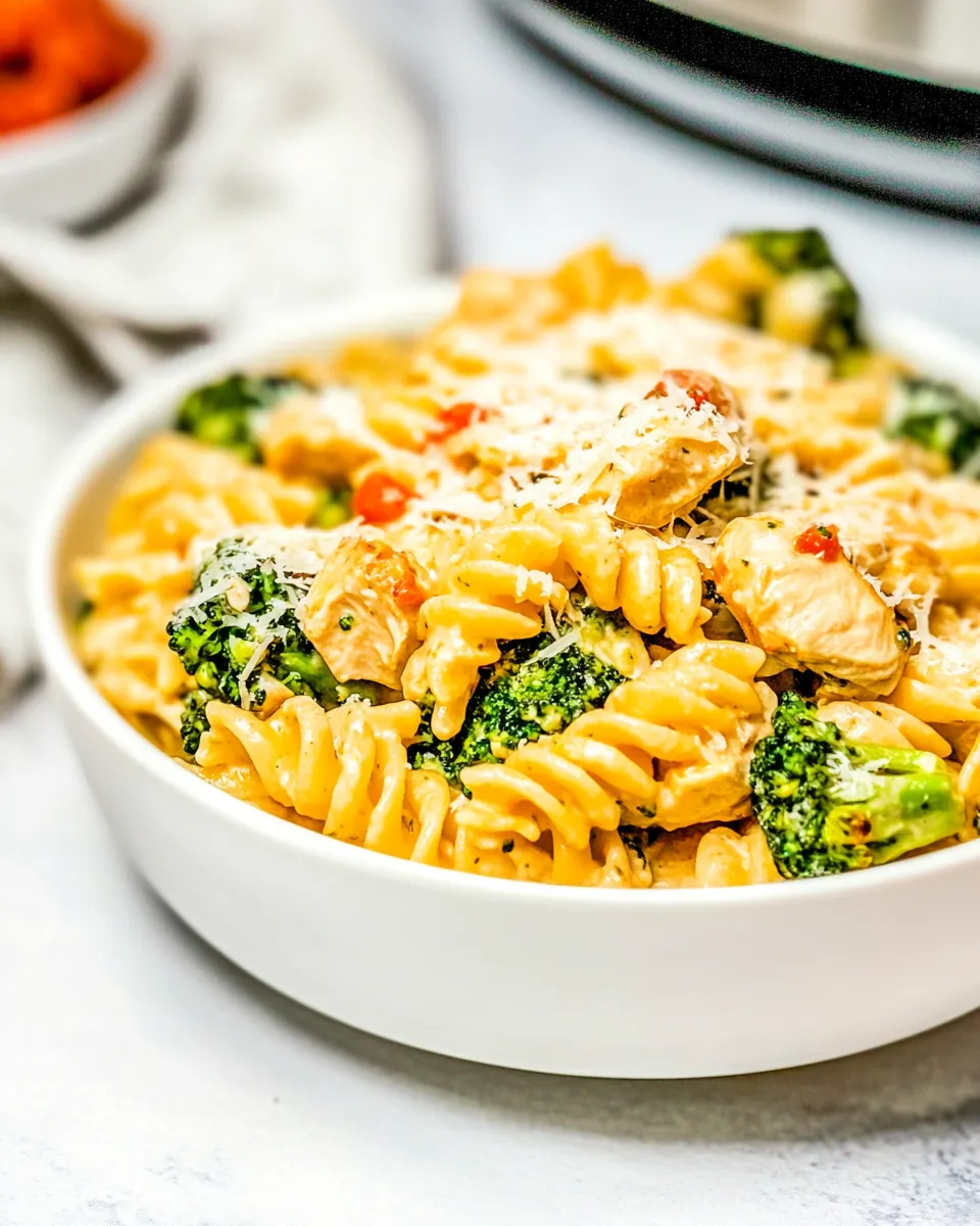 homemade Instant Pot Chicken Broccoli Pasta photo