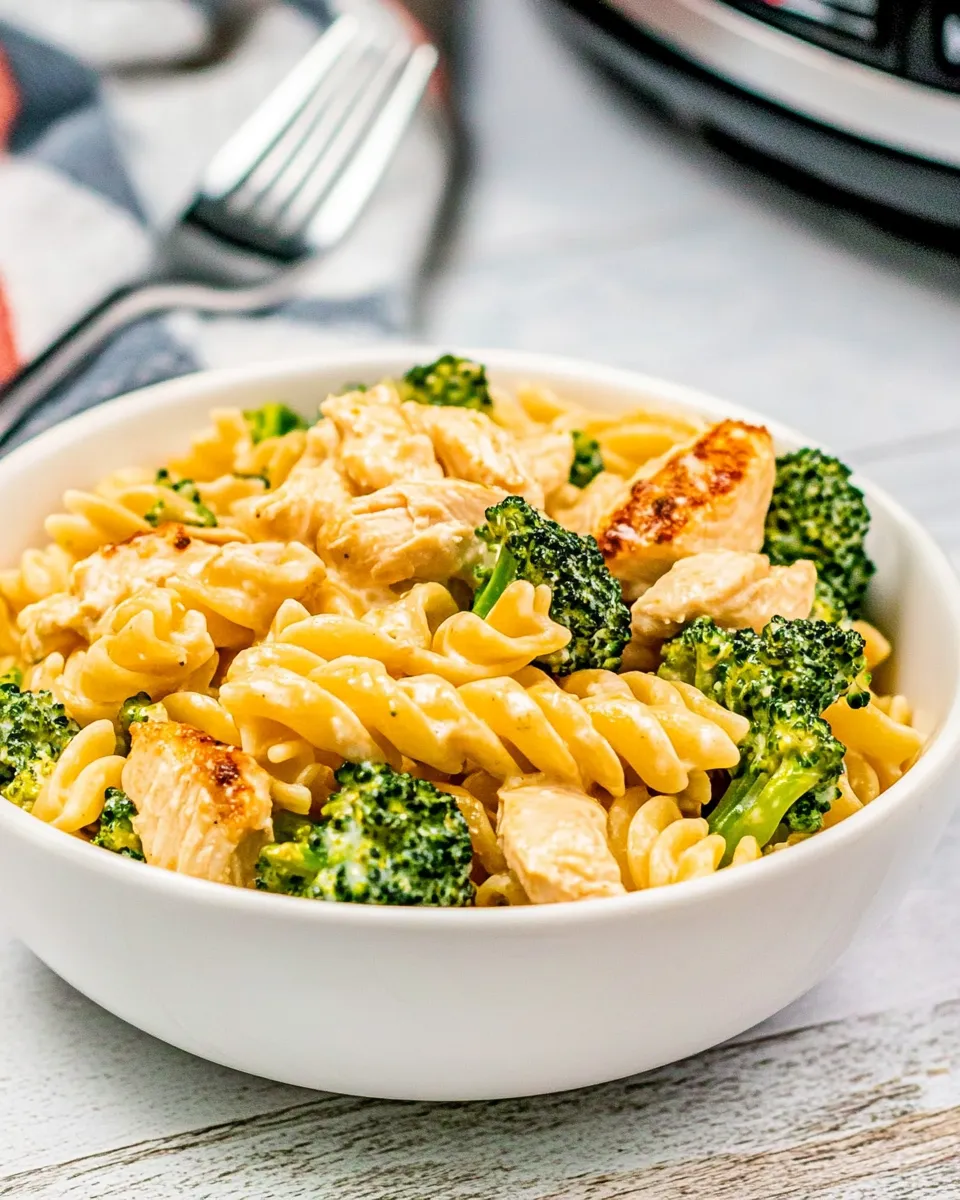 delicious Instant Pot Chicken Broccoli Pasta dish photo