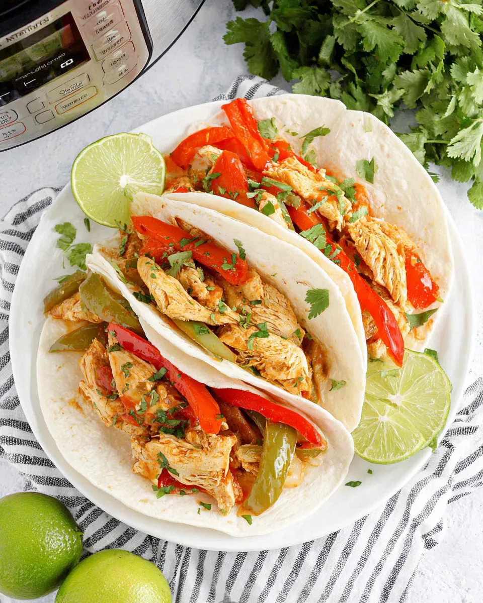 Classic Instant Pot Chicken Fajitas Recipe image