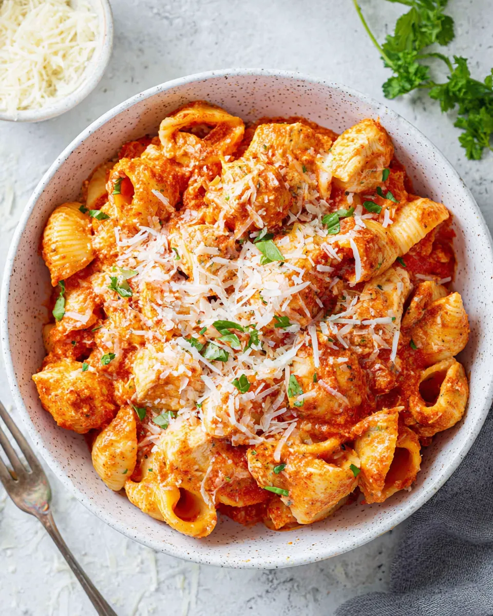Delicious Instant Pot Chicken Parmesan Pasta image