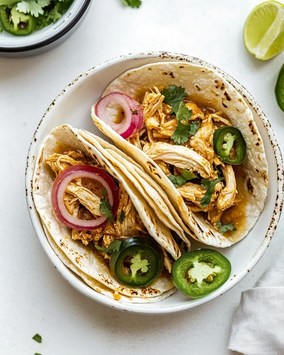 Classic Instant Pot Chicken Tacos image