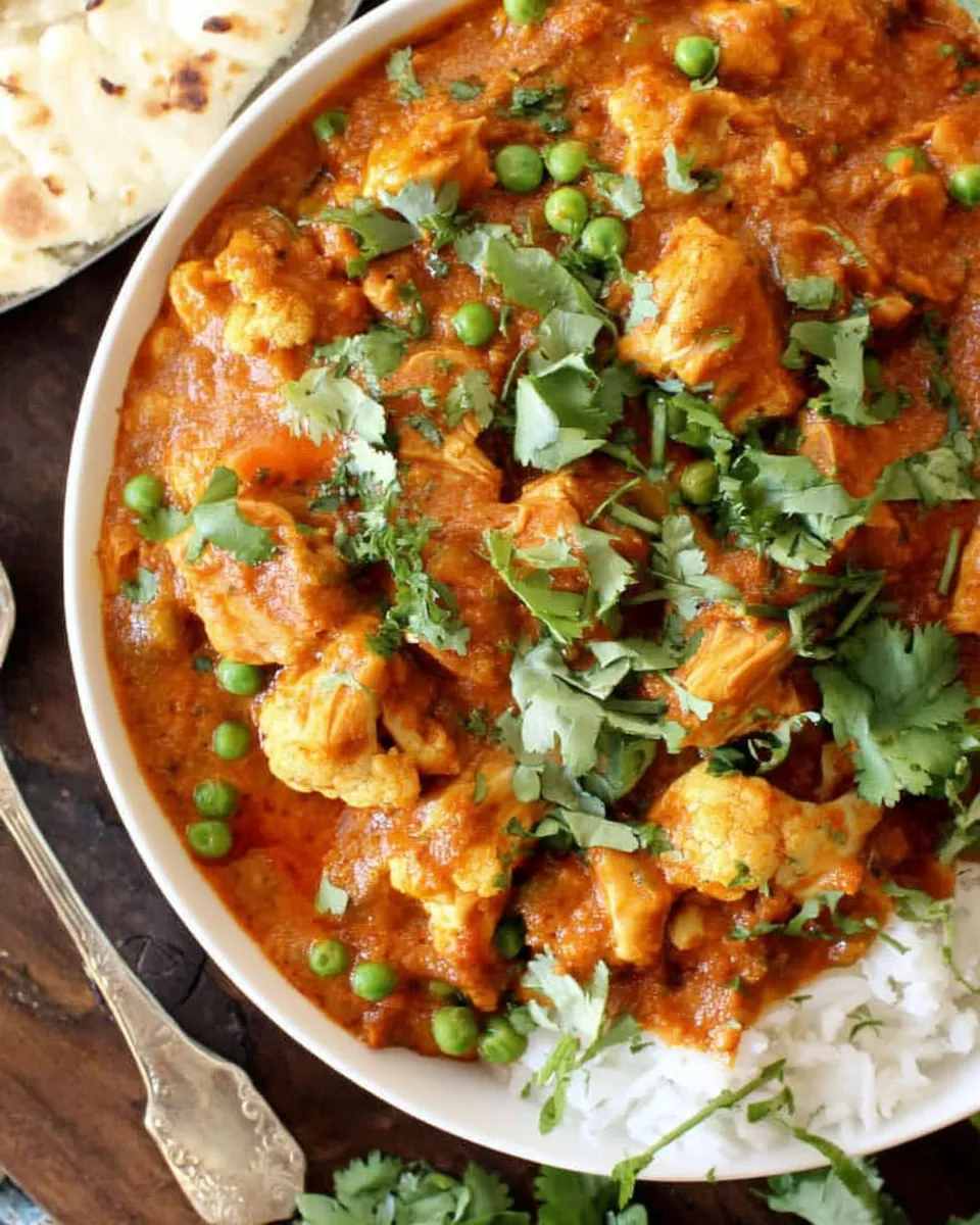 Homemade Instant Pot Chicken Tikka Masala with Cauliflower and Peas recipe photo
