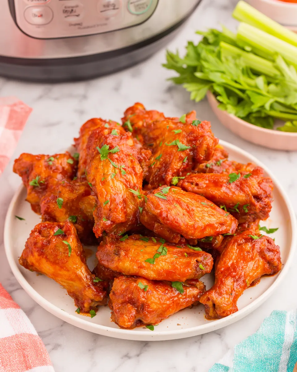 Easy Instant Pot Chicken Wings food shot