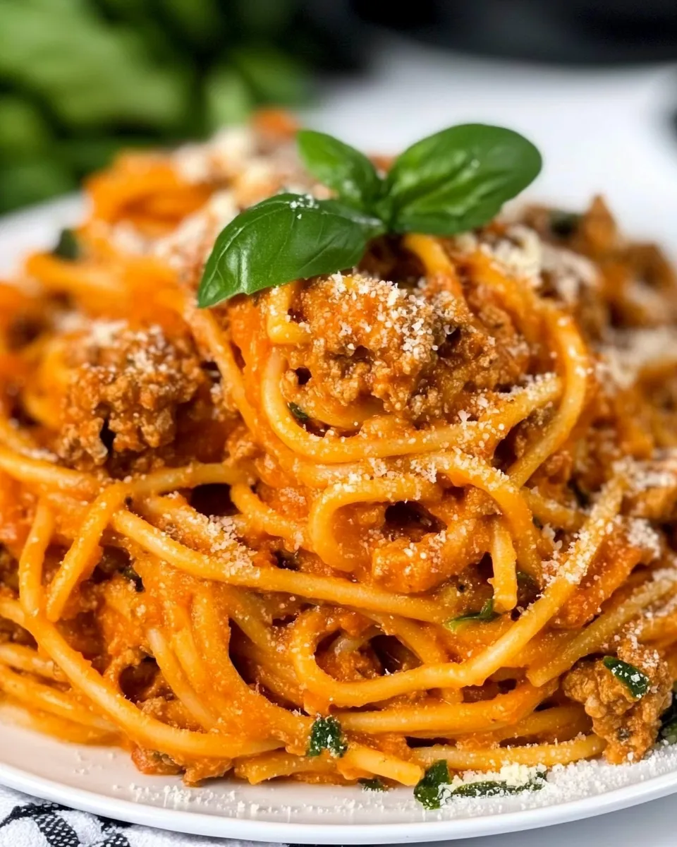 easy Instant Pot Cream Cheese Spaghetti picture