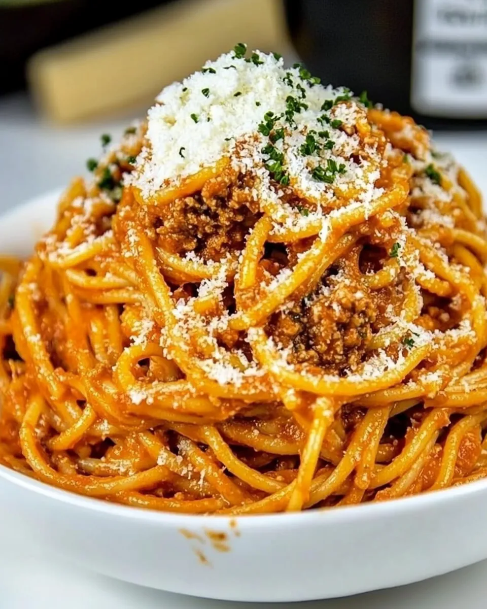 delicious Instant Pot Cream Cheese Spaghetti shot