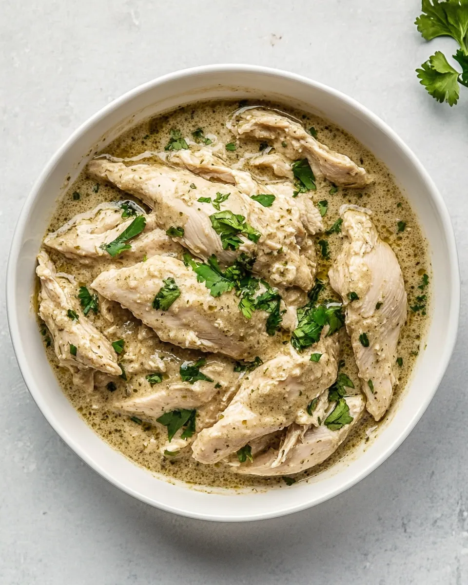 Delicious Instant Pot Creamy Salsa Verde Chicken dish photo