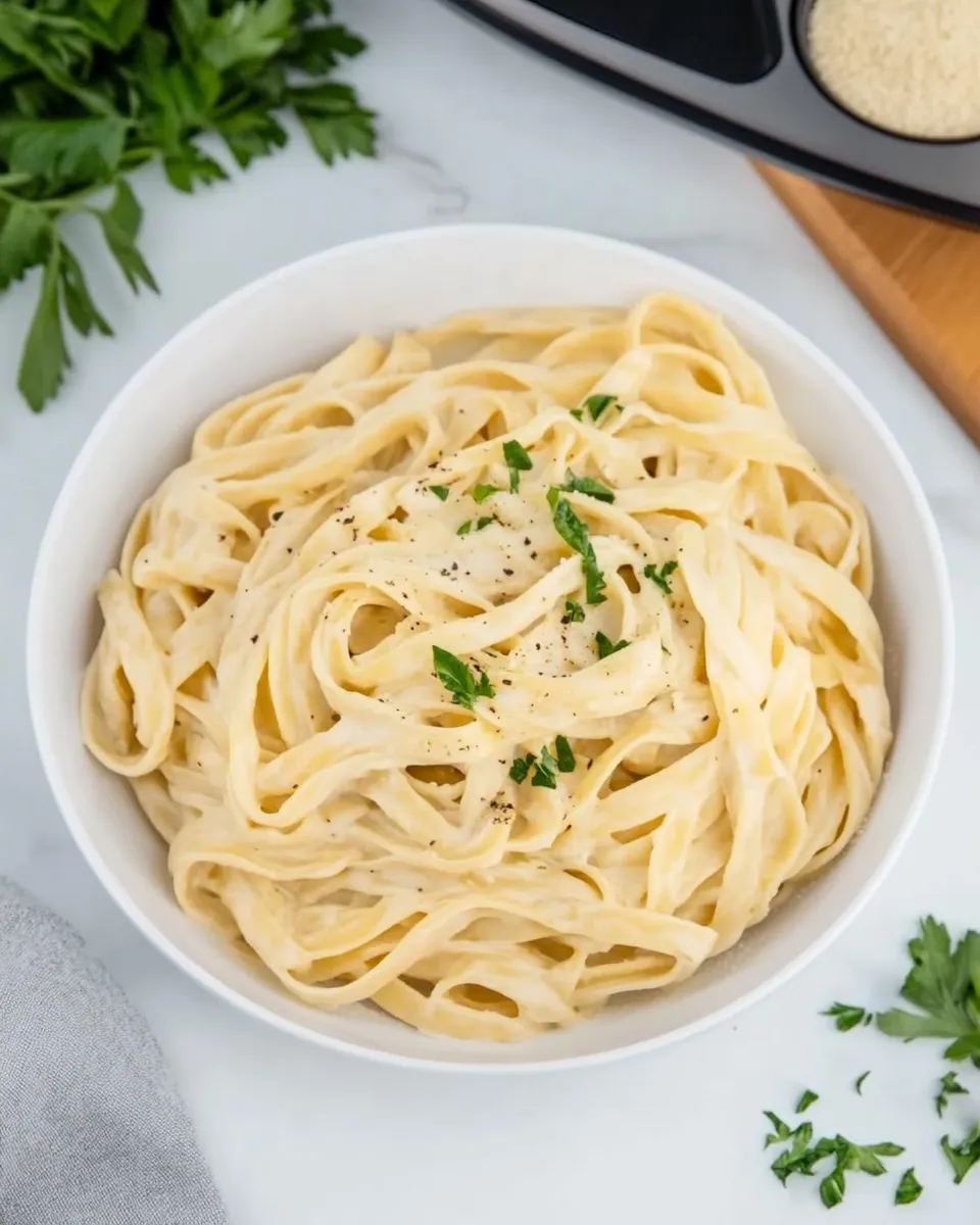 Delicious Instant Pot Fettuccine Alfredo recipe image