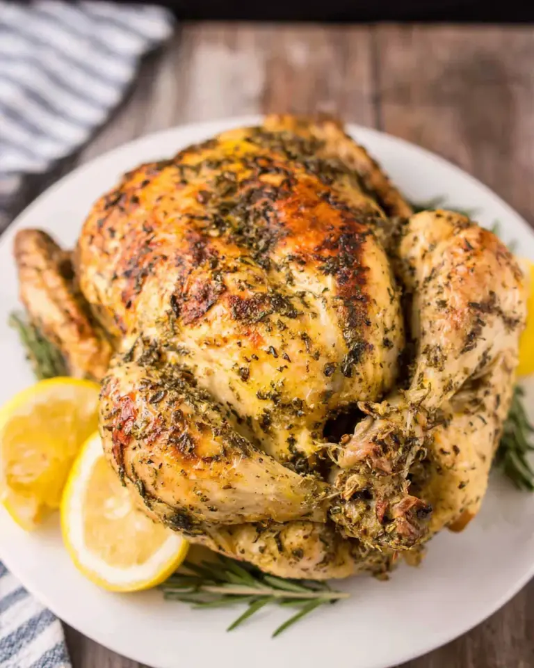 Homemade Instant Pot Garlic Herb Rotisserie Chicken recipe photo