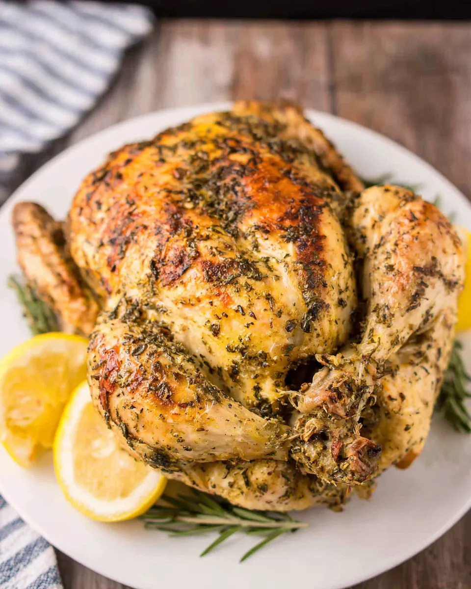 Homemade Instant Pot Garlic Herb Rotisserie Chicken recipe photo