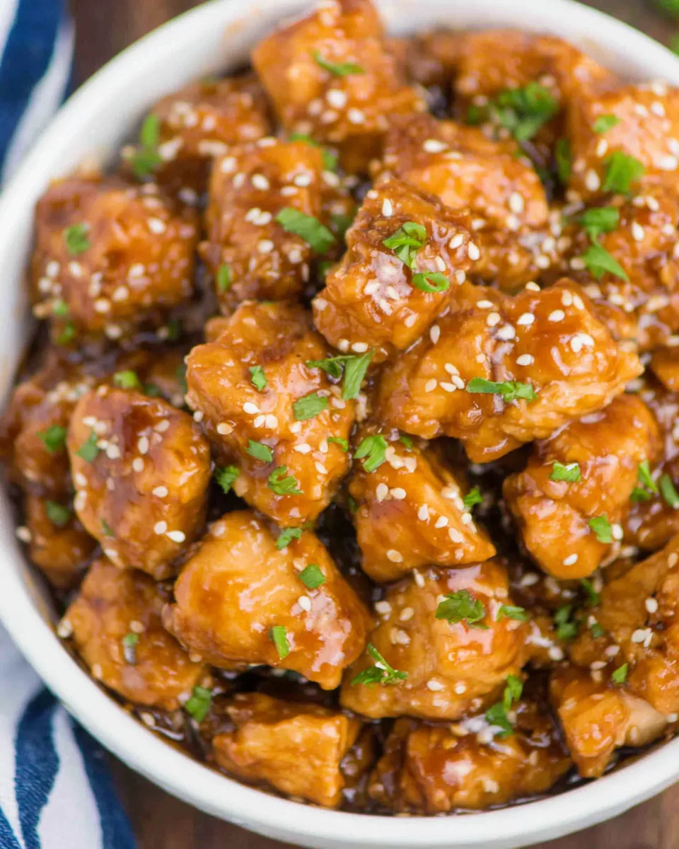 Classic Instant Pot Garlic Sesame Chicken dish photo