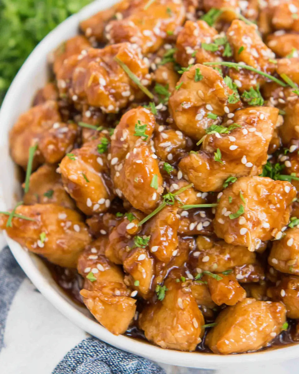 Delicious Instant Pot Garlic Sesame Chicken recipe image