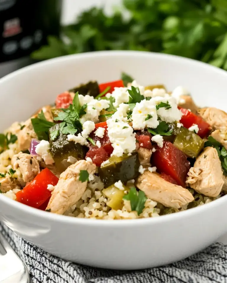 Homemade Instant Pot Greek Chicken Bowls photo