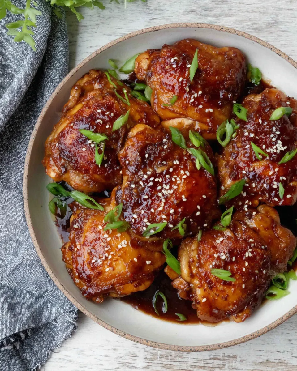 Classic Instant Pot Honey-Garlic Chicken Thighs food shot