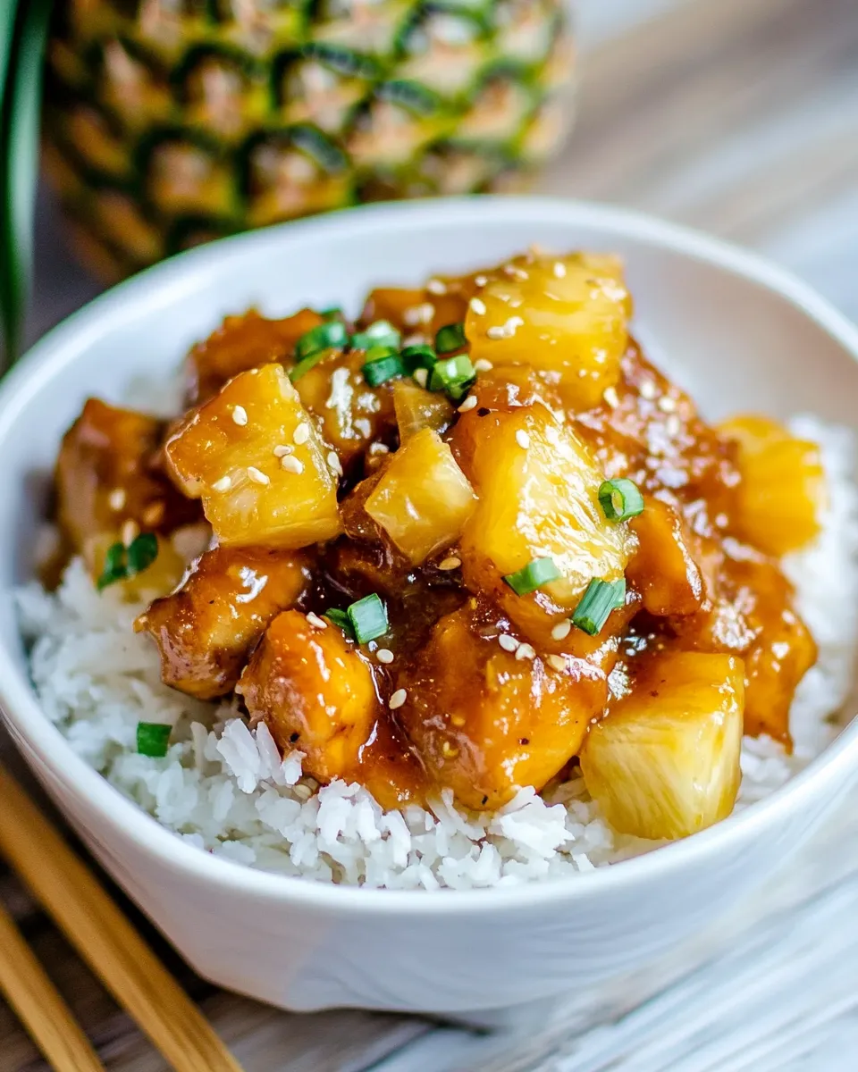 Delicious Instant Pot Pineapple Chicken dish photo
