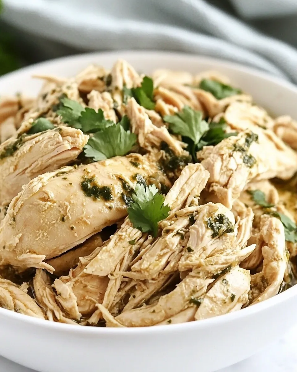Delicious Instant Pot Salsa Verde Chicken Recipe shot