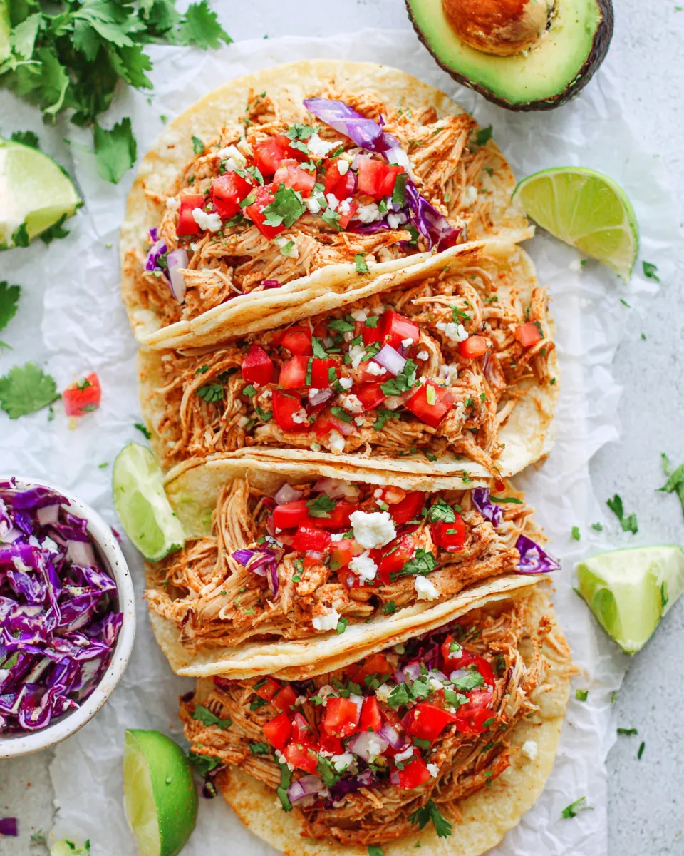 Homemade Instant Pot Shredded Chicken Tacos recipe photo