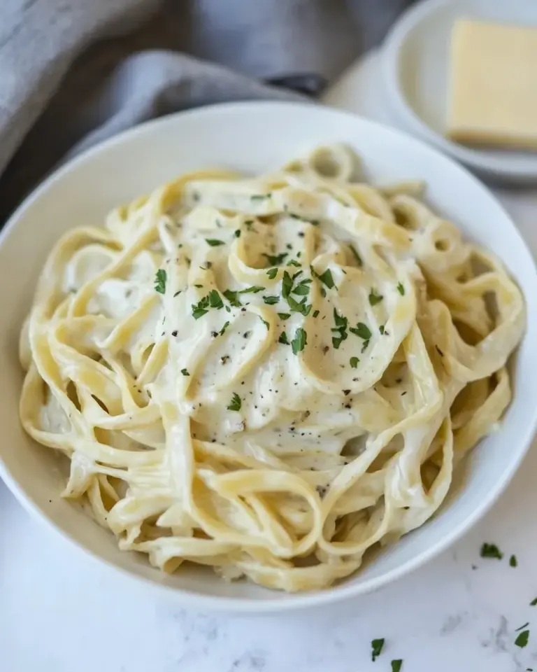 homemade Instant Pot Skinny Fettuccine Alfredo photo