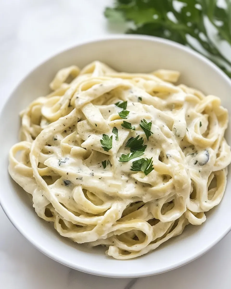 classic Instant Pot Skinny Fettuccine Alfredo image