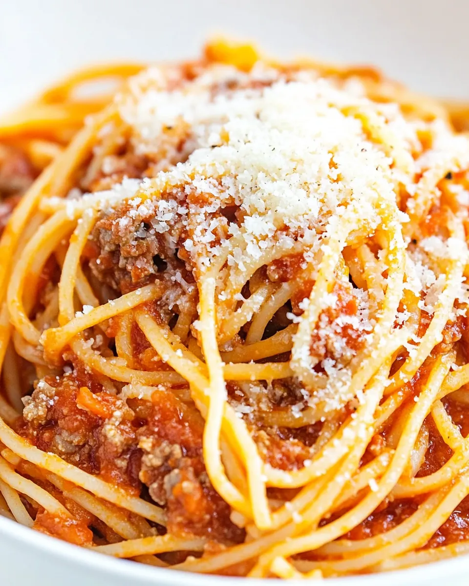 Delicious Instant Pot Spaghetti Recipe shot