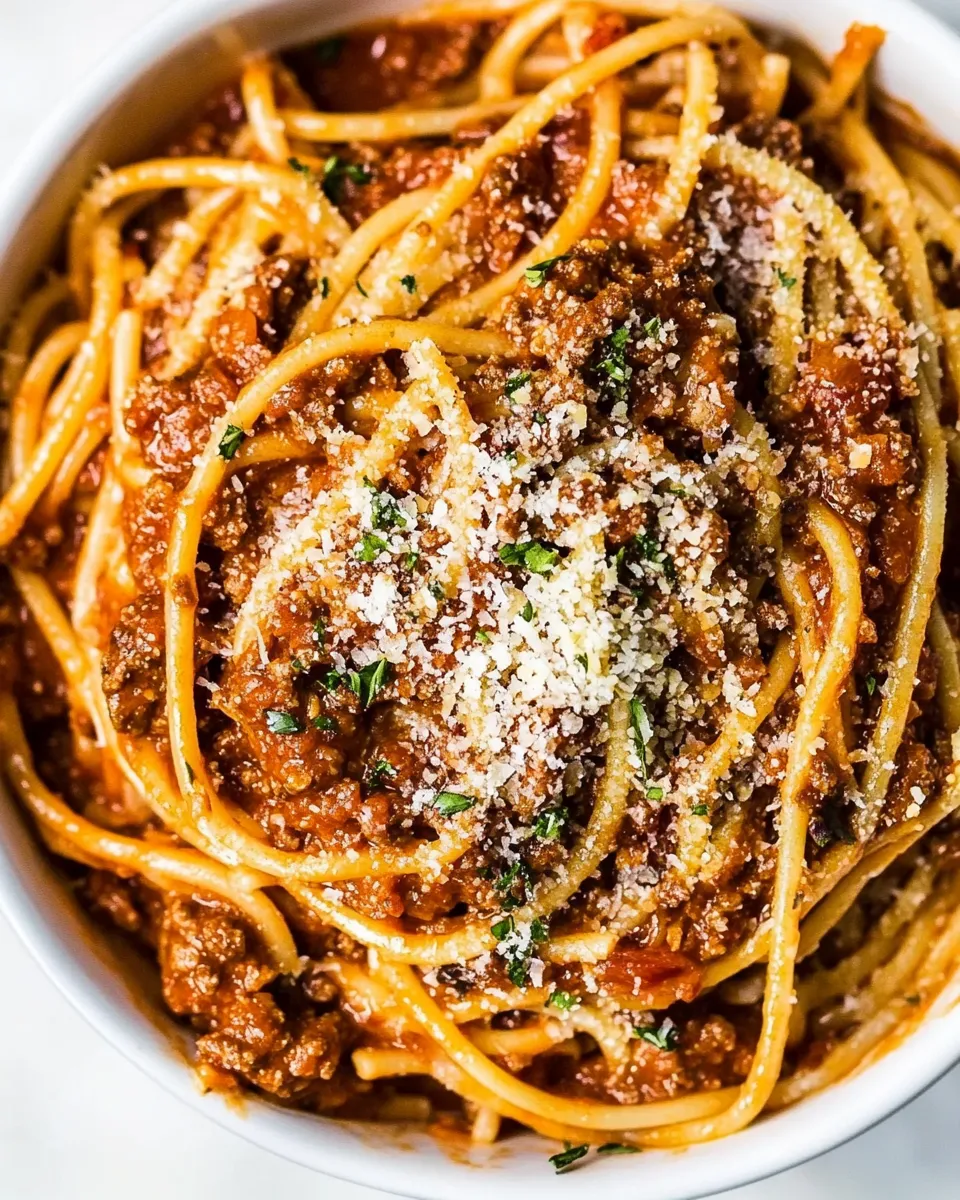 Easy Instant Pot Spaghetti with Meat Sauce recipe photo