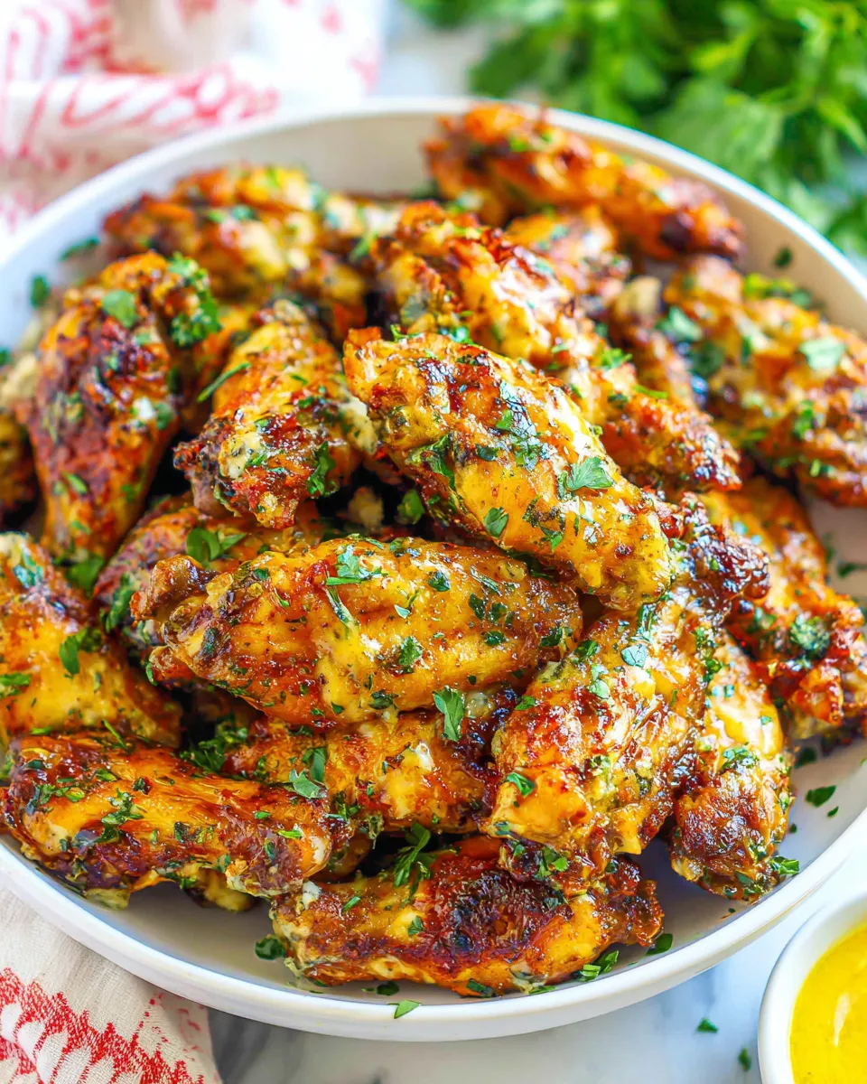 Homemade Italian-Style Chicken Wings with Gorgonzola Sauce photo