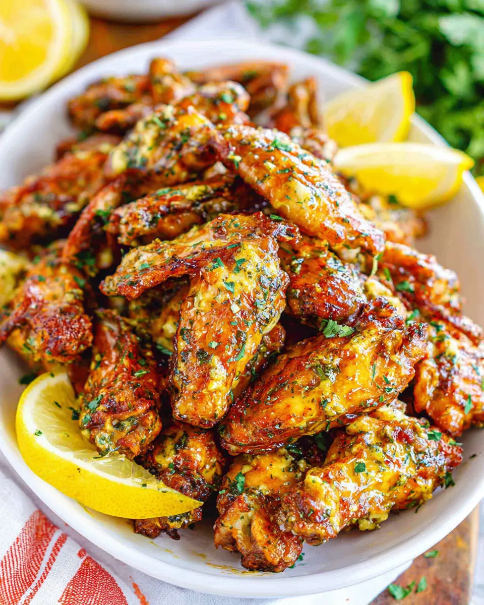 Classic Italian-Style Chicken Wings with Gorgonzola Sauce image
