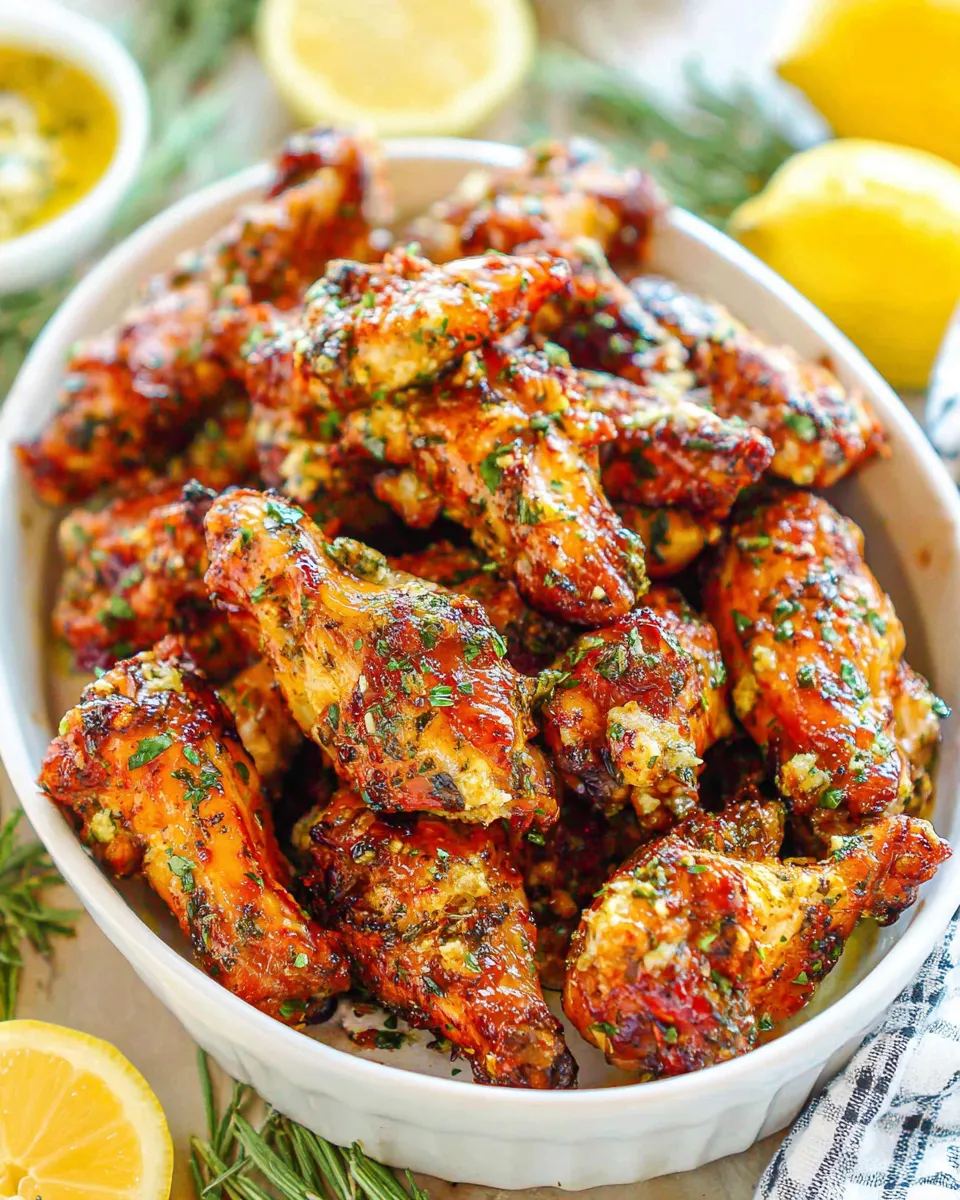 Delicious Italian-Style Chicken Wings with Gorgonzola Sauce dish photo