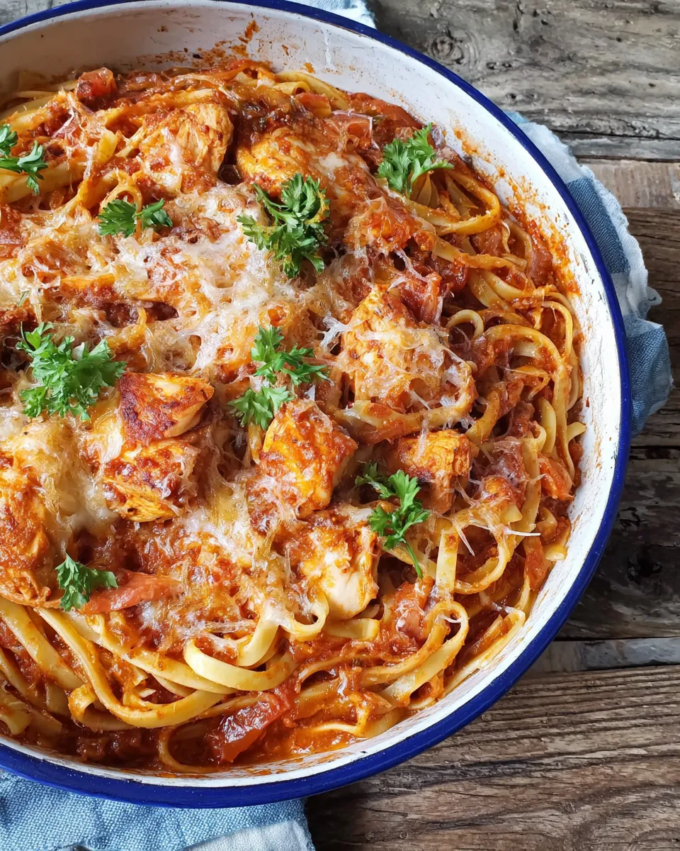 Delicious Italian Chicken Pasta Recipe shot