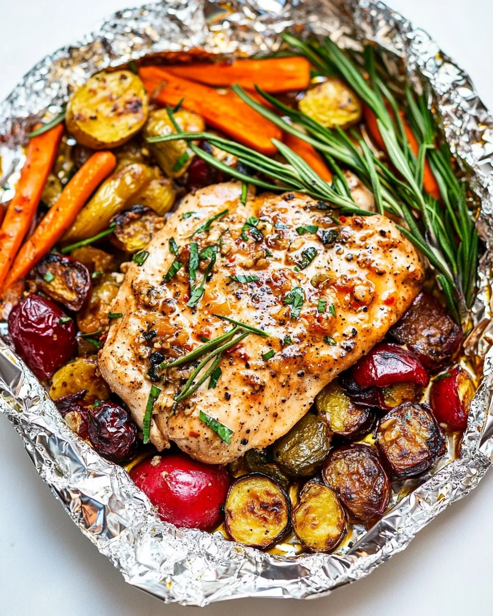 Classic Italian Chicken and Veggies (Foil Pack Meal) image
