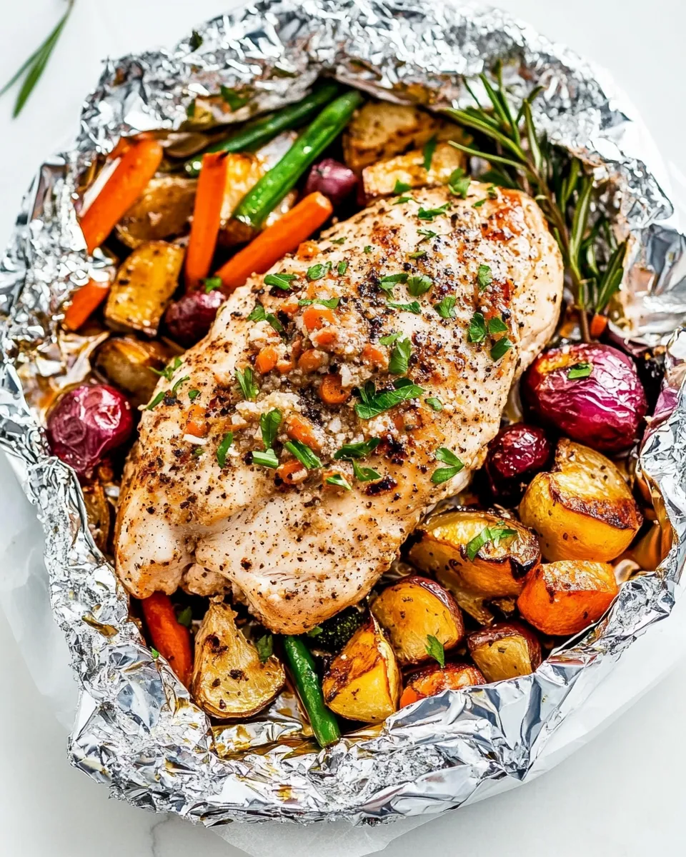 Delicious Italian Chicken and Veggies (Foil Pack Meal) dish photo