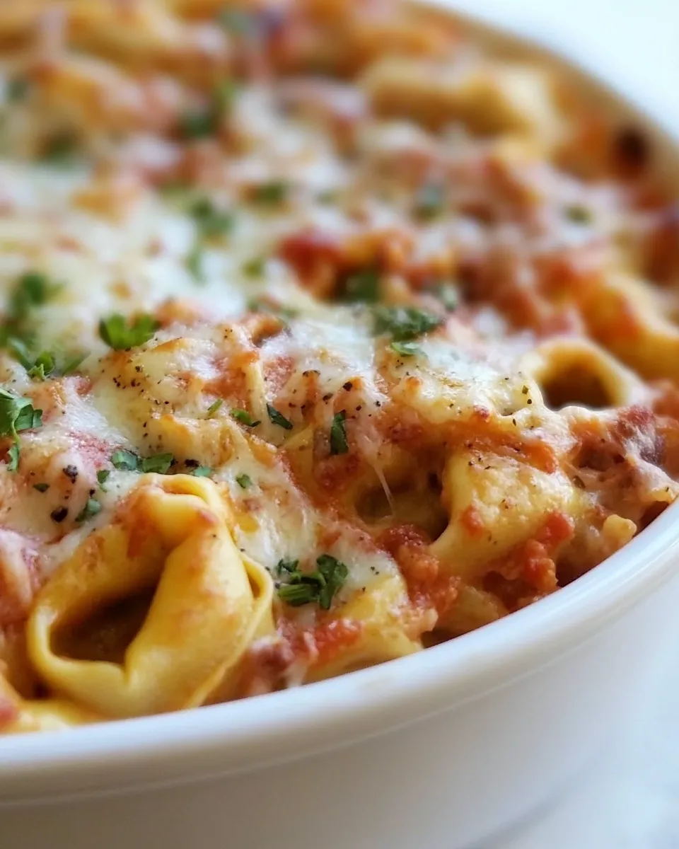 Homemade Italian Herb Baked Cheese Tortellini photo