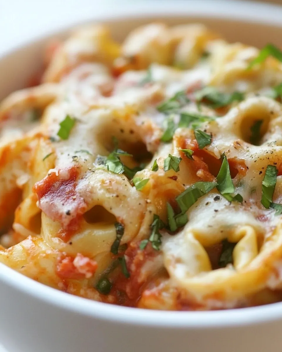 Delicious Italian Herb Baked Cheese Tortellini dish photo