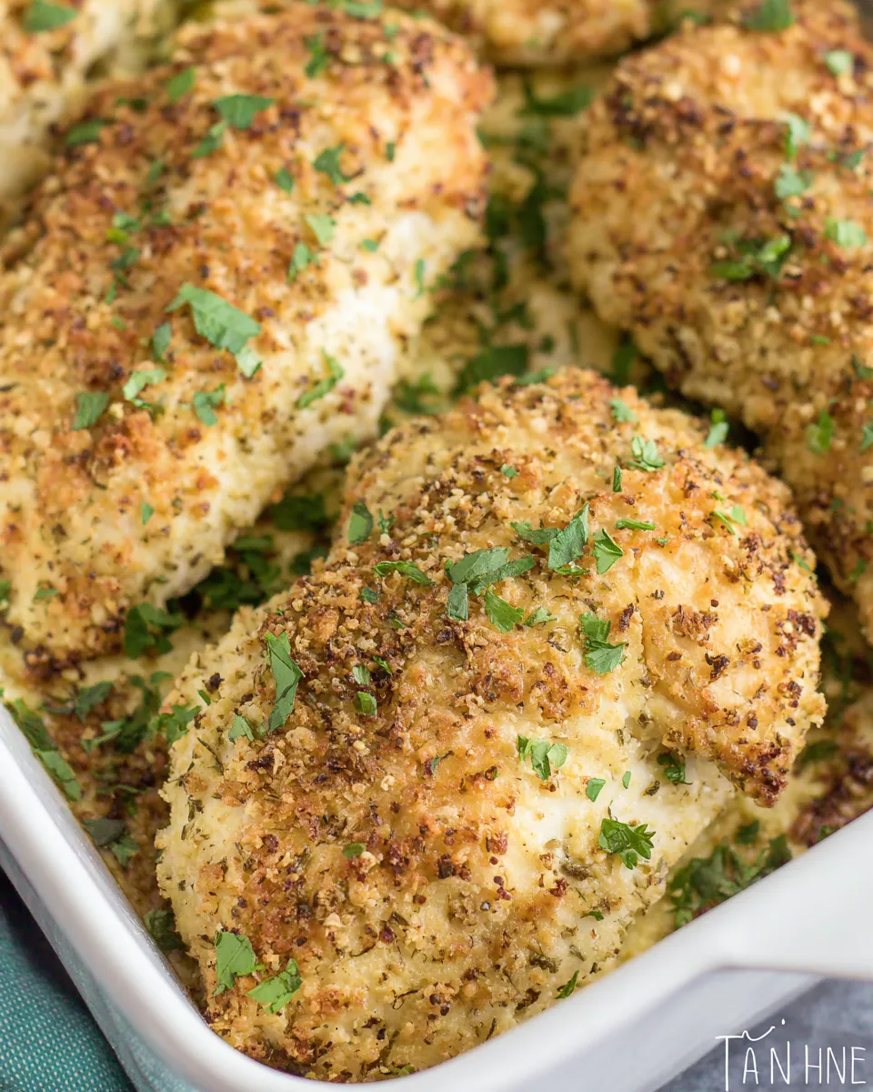 Easy Italian Style Baked Chicken Cutlets dish photo