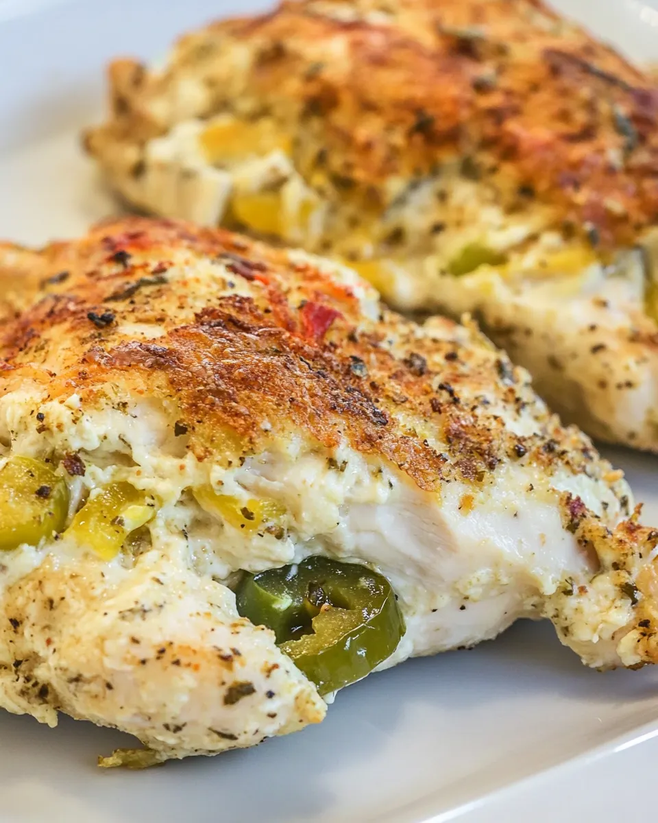 Homemade Jalapeno Popper Stuffed Chicken photo