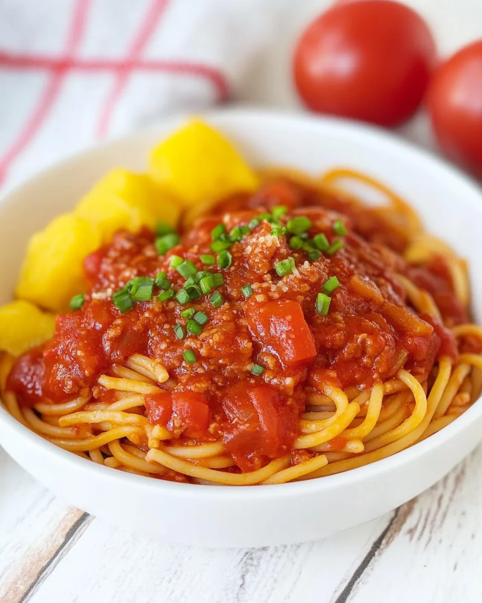 Delicious Jollibee Spaghetti dish photo