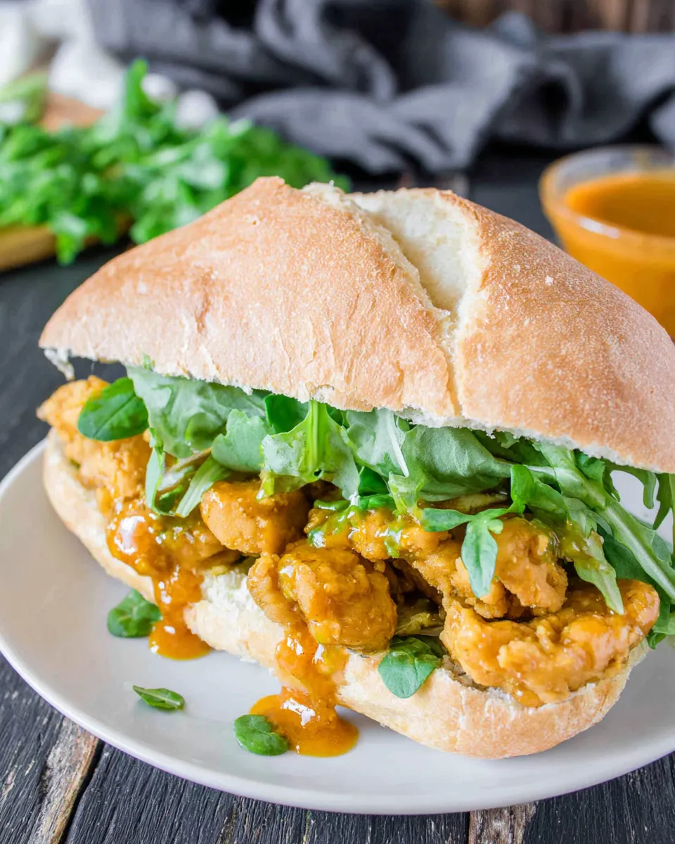 Homemade Juicy Vegan Chicken Sandwich recipe photo