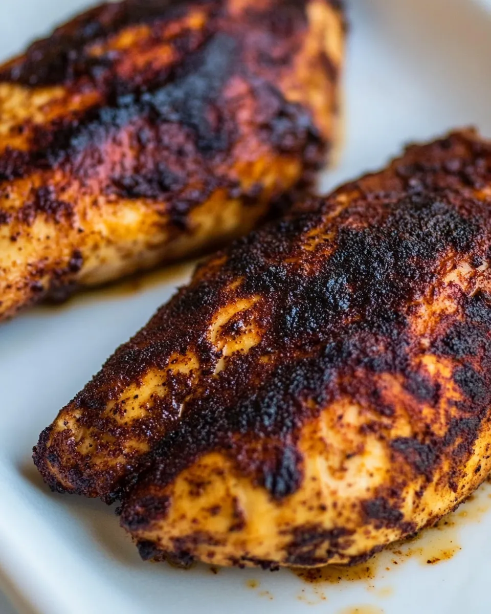 Delicious Keto Blackened Chicken shot
