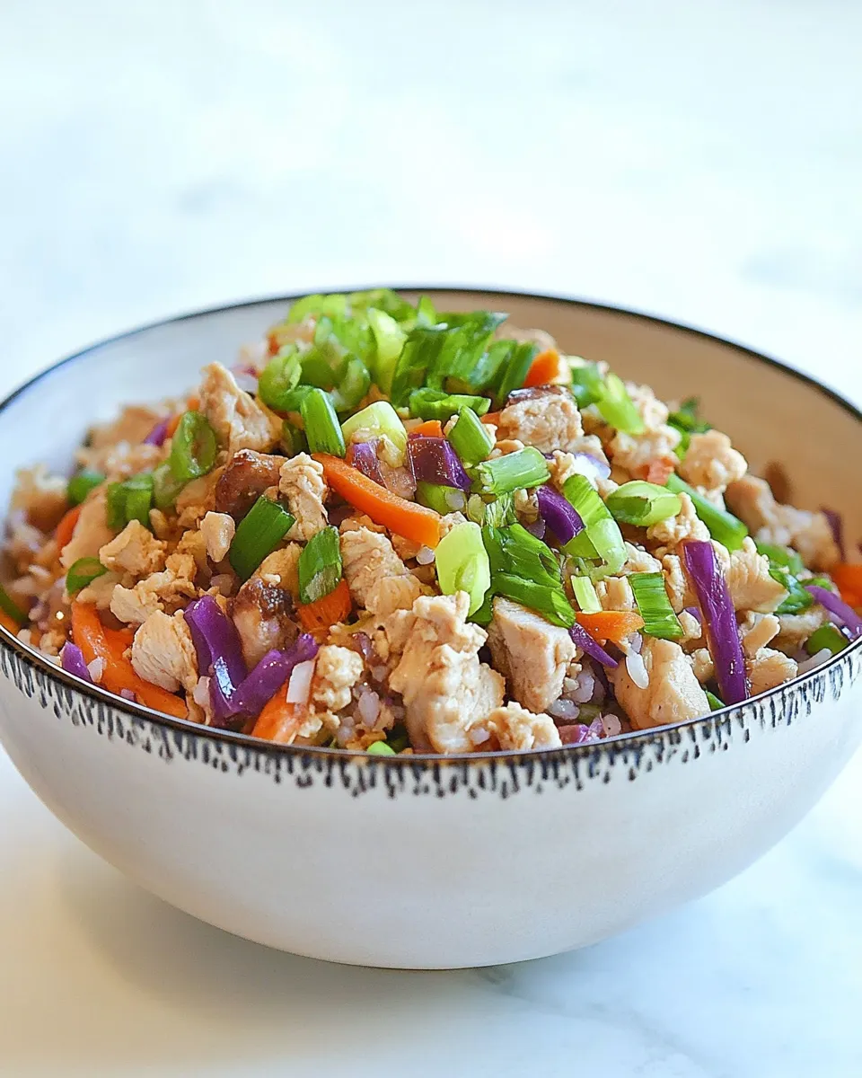 Homemade Keto Chicken Egg Roll In a Bowl photo